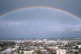 rainbow over nw