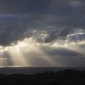 Setting Sunbeams over the Pacific
